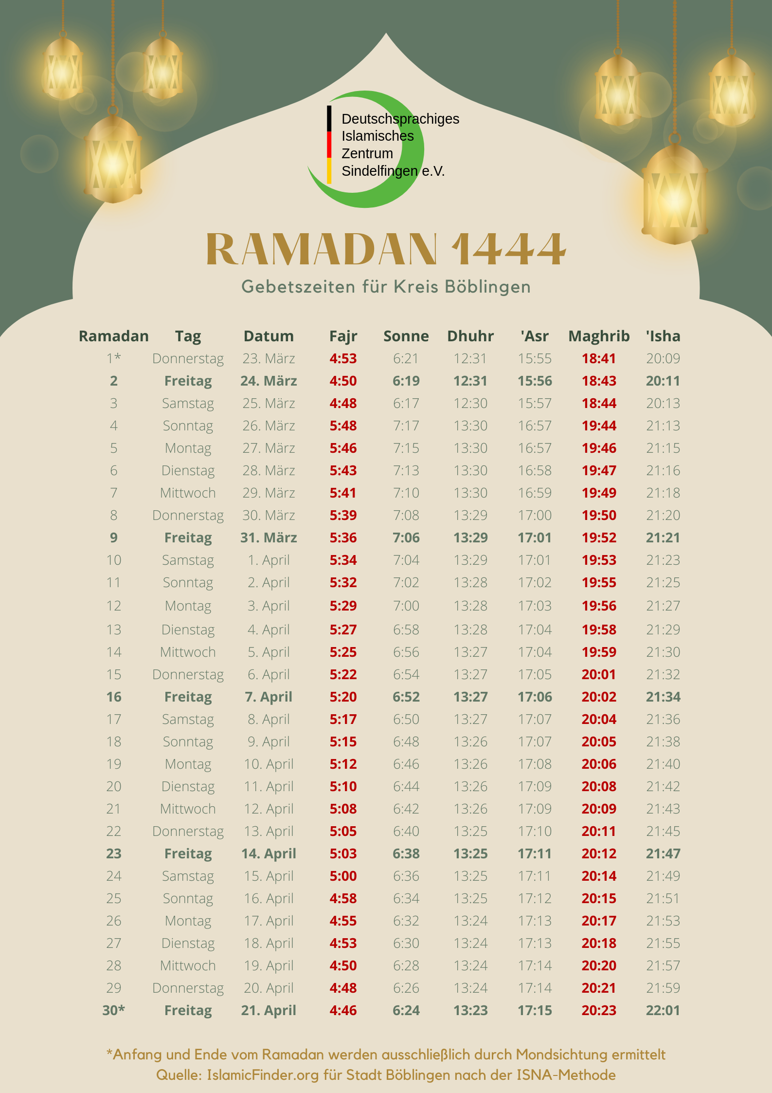 Ramadan Kalender Version 3